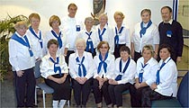 Blaue Damen