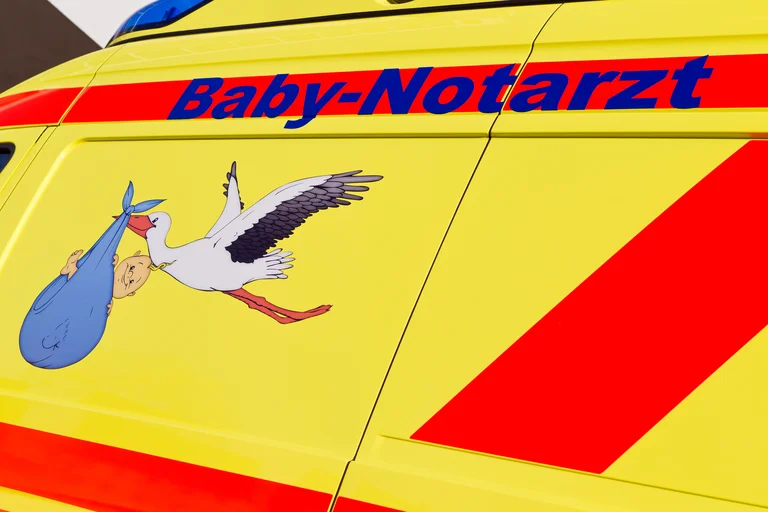 Fahrzeug des Baby-Notarztwagens.