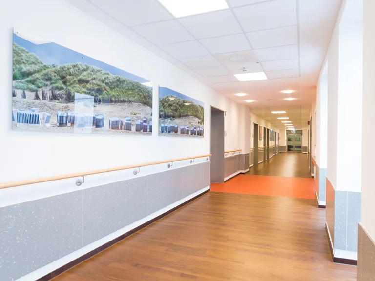 Flur einer Station des Marien Hospital Witten