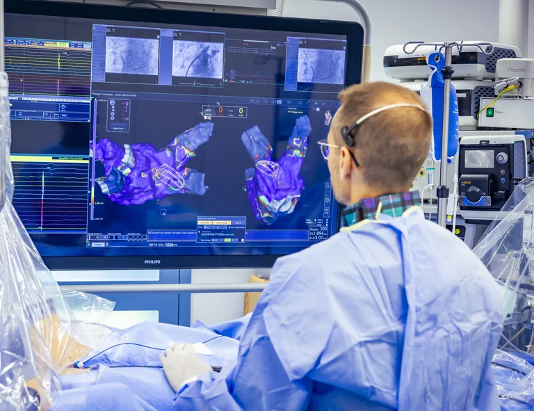 Elektrophysiologische Untersuchung bei Vorhofflattern