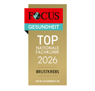 FOCUS-Siegel "Top Nationale Fachklinik 2026 für Brustkrebs"