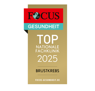 FOCUS-Siegel "Top Nationale Fachklinik 2025 für Brustkrebs"